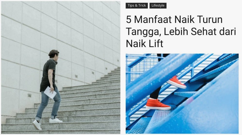Apa Manfaat Naik Turun Tangga Dibandingkan Lift